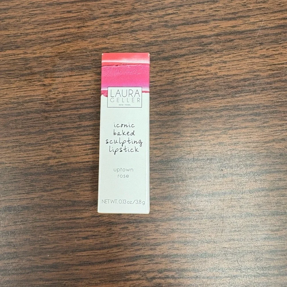 Laura Geller Iconic Baked Sculpting Lipstick Uptown Rose 0.13 oz NIB
